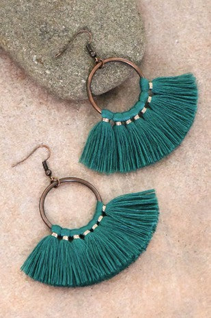 Fern Tassel Earrings